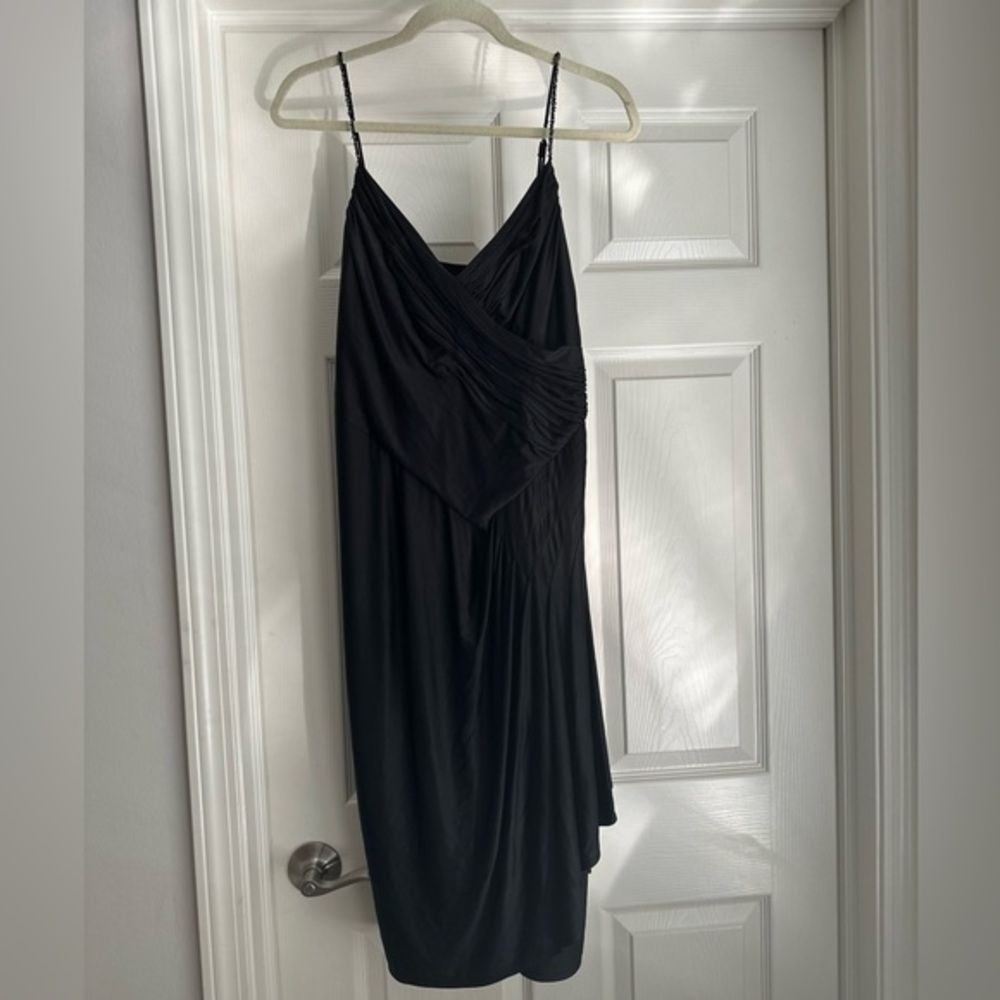BCBG MAXARIA BLACK COCKTAIL DRESS |‎ SZ L